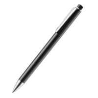 Sleek black mechanical pencil, minimalist design. png