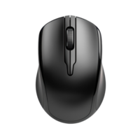 Dark gray wireless computer mouse with a scroll wheel. png
