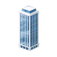 ein modern Wolkenkratzer mit ein Glas Fassade, präsentieren zeitgenössisch die Architektur. das Struktur ist hoch und glatt, umgeben durch ein klar Himmel, Ideal zum städtisch Landschaft Themen. png