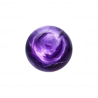 A vibrant purple orb with swirling patterns, set against a white isolated background, perfect for digital designs and creative projects. png