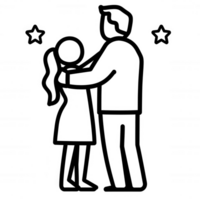 A silhouette of a person standing confidently against a white background, symbolizing strength and determination in personal development and self-improvement. png