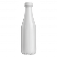 A clear bottle designed for beverages, featuring a sleek and minimalist style. Ideal for showcasing various drinks or for use in food-related themes. png