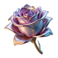 elegant artistic vibrant artistic Biomechanical Rose Metallic high resolution detailed png