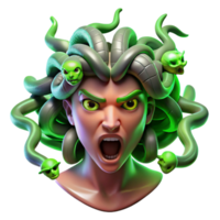 impressive artistic stunning creative Medusa Snakes of Fur and high resolution exclusive png