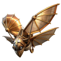 impressive minimalist extraordinary abstract A Steampunk Ornithopter in Flight high quality authentic png