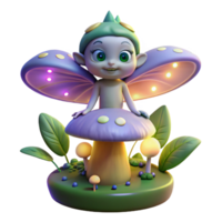 impressive classic elegant abstract A Mischievous Forest Sprite with high resolution authentic png