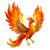 stunning abstract beautiful traditional A Majestic Phoenix with Fiery Feathers high quality authentic png