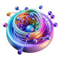 stunning creative vibrant minimalist Quantum Computer Processing authentic high resolution png