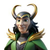 dramatic artistic serene artistic A Cunning Loki Transforming Into a Raven authentic high resolution png