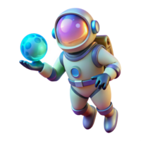 extraordinary classic stunning modern A Lone Astronaut Clad in a Bioluminescent original authentic png