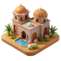 extraordinary rustic elegant classic A Desert Oasis with a Traditional Mud professional high resolution png