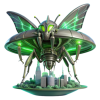impressive abstract wonderful artistic A Colossal Biomechanical Spaceship high quality high resolution png