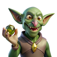 impressive rustic stunning contemporary A Cunning Goblin with Sharp Teeth and authentic professional png
