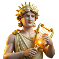 serene classic serene artistic Apollo Triumphant Crowned with premium high resolution png