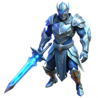 impressive artistic wonderful artistic Ethereal Warrior Glowing Blue professional high resolution png
