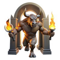 serene artistic elegant rustic Minotaur Half Man, Half high resolution high resolution png