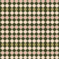 Retro Diamond Pattern with Beige and Pink Dots vector