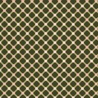 Retro Diamond Grid Pattern with Beige and Pink Dots on Green Background vector