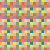 Seamless Colorful Checkered Pattern with Pastel Retro Style vector