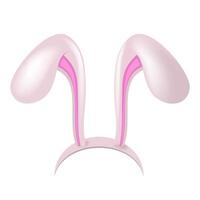 icon of mask with rabbit shape ears t3 vector