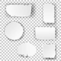 Torn paper pieces with copy space 2 vector