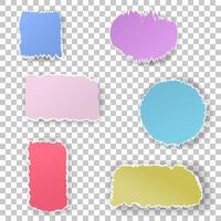 torn paper with ripped edges vector
