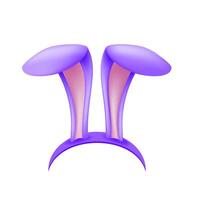 icon of mask with rabbit shape ears t2 vector