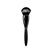 Elegant Makeup Brush logogo Design Element on White Background vector