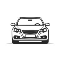Soft Modern Car Icon Isolated Clipart with Subtle Texture vector