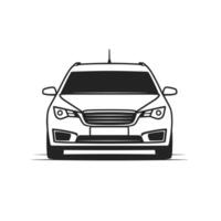 Abstract Modern Car Icon Design Element with Clean Style vector
