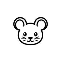 Realistic Mouse Icon Line Illustration for Branding vector