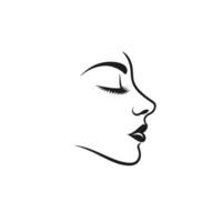 Elegant Nose Icon Line Graphic Template with Clean Style vector