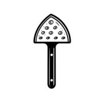 Flat Pizza Cutter logog Design Element for Branding vector