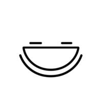 Soft Plate logogo Line Design Element in HD Quality vector