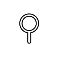 Hand-Drawn Saucepan logogo Line Design Element on White Background vector