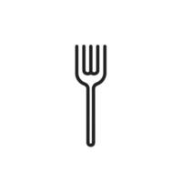 Hand-Drawn Spatula logogo Lin Design Element on White Background vector