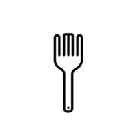 Abstract Shovel Line Art Graphic Template with Clean Style vector