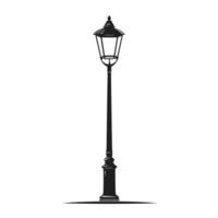 Soft Street Lamp Line Design Element in HD Quality vector