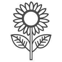 Elegant Sunflogower Head logog Design Element in HD Quality vector