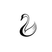 Soft Swan logogo Line Icon Set with Subtle Texture vector