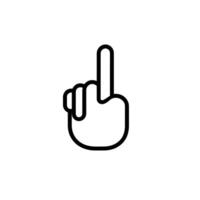 Hand-Drawn Swipe Icon Line Design Element with Clean Style vector