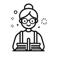 Soft Teacher Icon Des Design Element with Subtle Texture vector