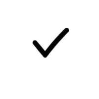 Modern Tick Or Check Icon Set on White Background vector