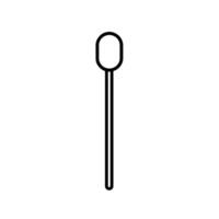 Realistic Tongue Depressor Graphic Template on White Background vector