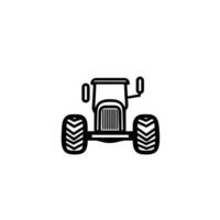 Soft Tractor Head logog Design Element in HD Quality vector