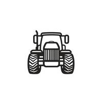 Creative Tractor Head logog Icon Set with Clean Style vector