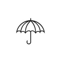 Creative Umbrella logogo Line Graphic Template with Clean Style vector