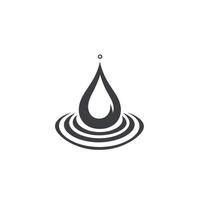 Abstract Water Drop Icon Graphic Template with Clean Style vector