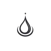 Creative Water Drop Icon Design Element on White Background vector
