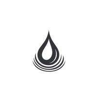 Abstract Water Drop Icon Graphic Template on White Background vector